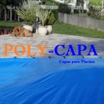 Capa para Piscina América 7x6 + 28 LonaFlex 20cm + 28 LonaFix Proteção